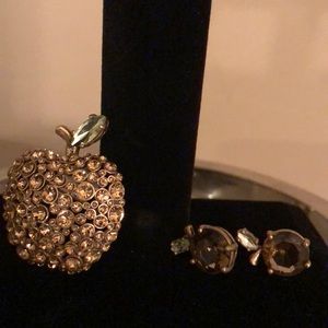 Banana Republic Broach and Earrings
